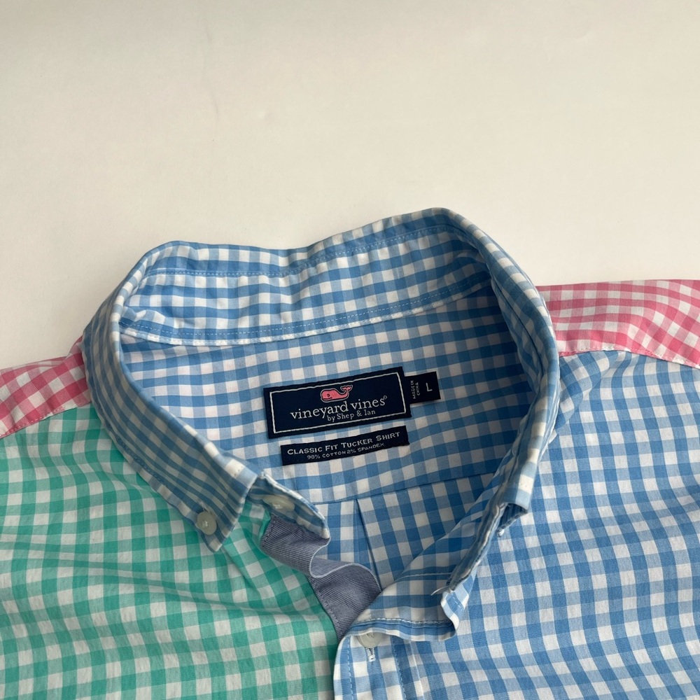 Vineyard Vines men’s multicolor gingham shirt